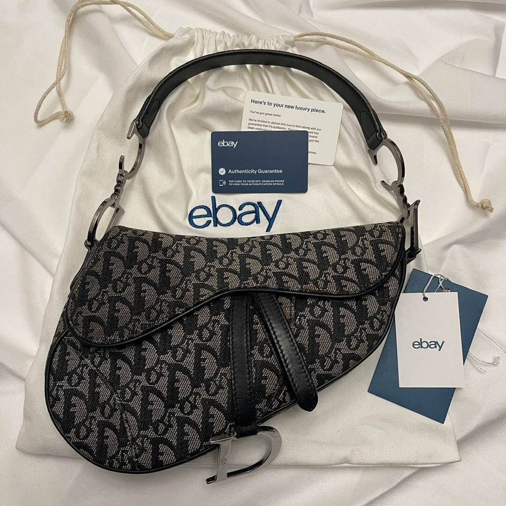 Vintage Dior Oblique Saddle Bag